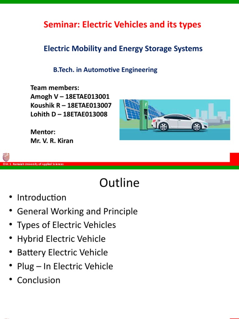 Electric Mobility Seminar | PDF | Electric Motor | Rechargeable Battery