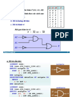 Ví dụ: Viết mã VHDL cho hàm F (A2, A1, A0) có bảng giá trị như hình theo các cách sau
