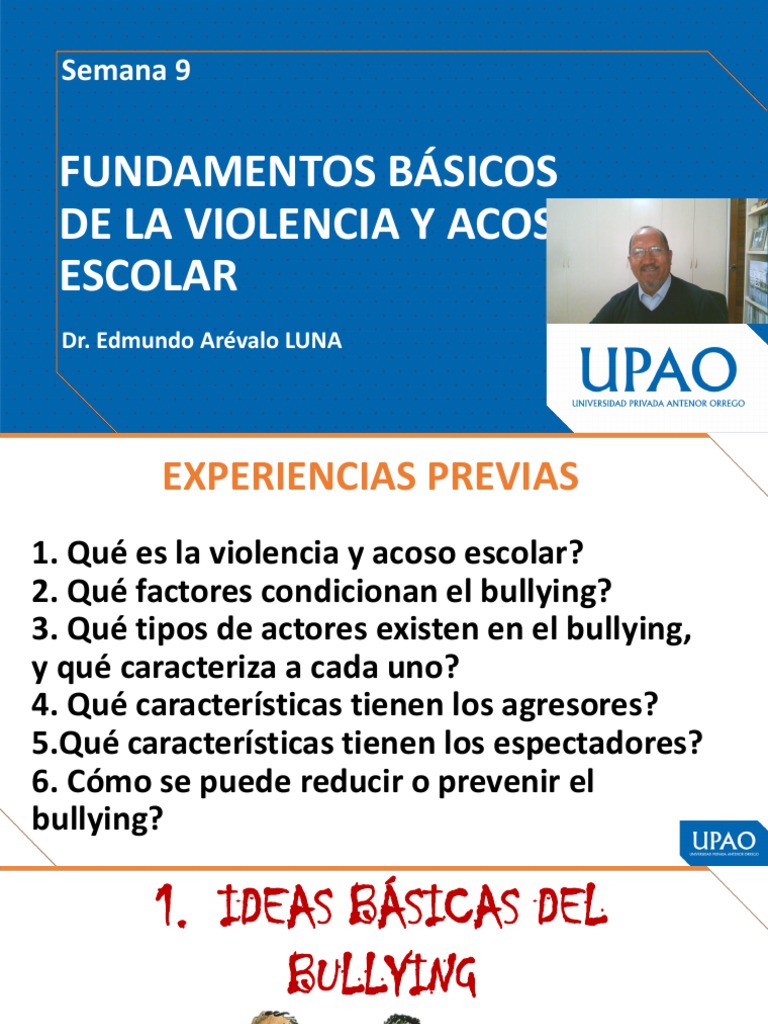 Fundamentos Básicos de La Violencia y Acoso Escolar | PDF | Violencia ...