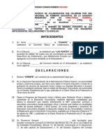 Formato de Convenio Espec Fico de Colaboraci N