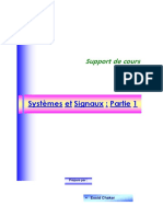 Cours Traitement de Signal Partie 1