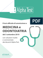 Test Medicina-Odontoiatria Risolto e Commentato 2019