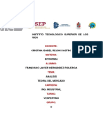 TEORIA MERCADO ANALISIS DEMANDA OFERTA