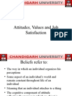 Attitudes, Values and Job Satisfaction