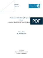 Rashid Jazzy Alotaibi - ADJUSTABLE SLIDE DRIVE MECHANISM