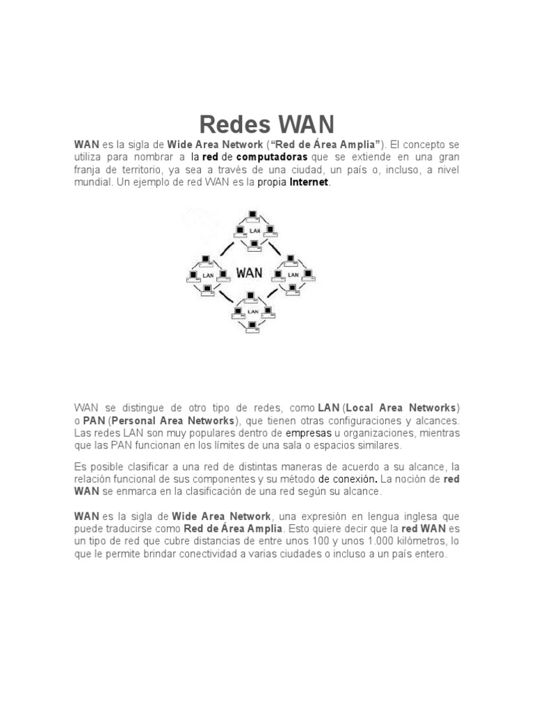 Introducción a Redes WAN | PDF | Red de área amplia | Red de computadoras