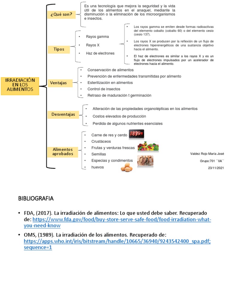 Irradiación y conservación de alimentos | PDF | Alimentos ...