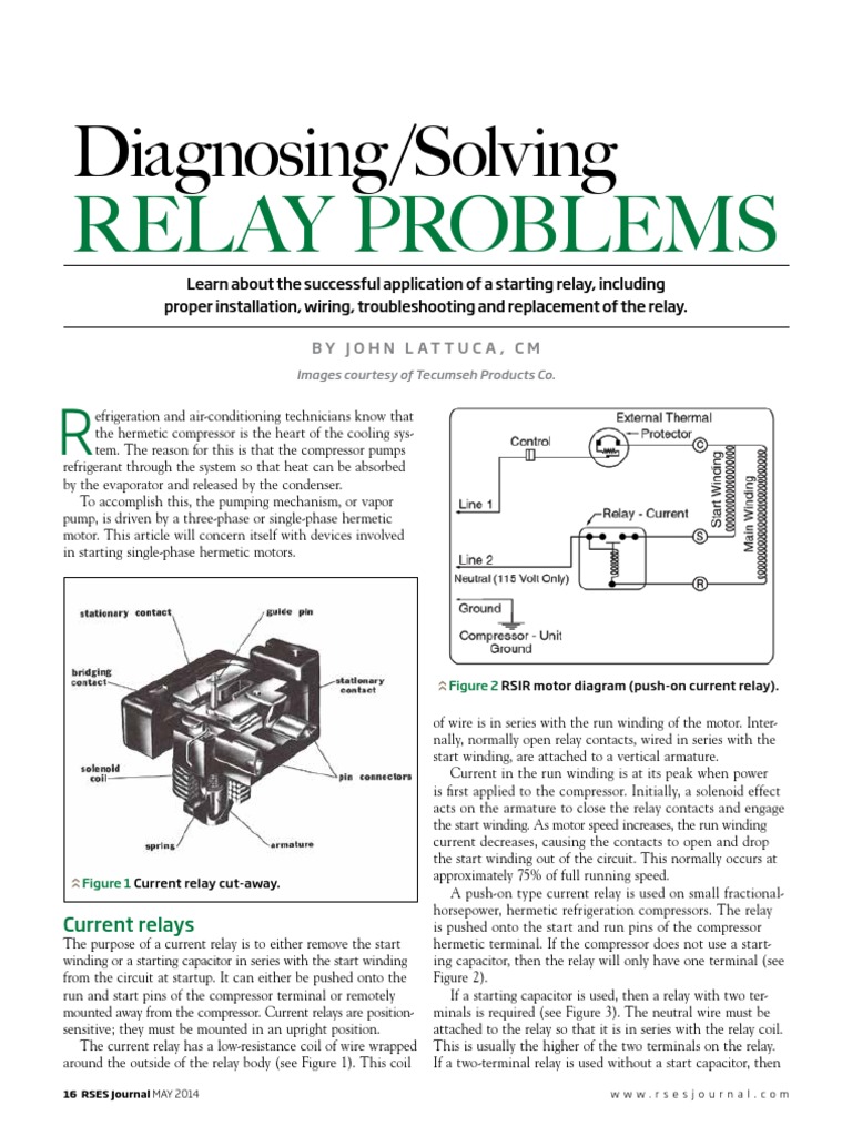 2 Diagnosing Solving RELAY PROBLEMS PDF Relay Inductor