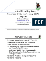 Conceptual Modelling Using Enhanced En4ty-Rela4onship (EER) Diagrams