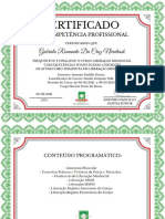 Certificado - Liberação Miofacial - Gabriela Romaneto Da Cruz Nierdrask
