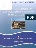 Resedintele Boieresti Din Tara Romaneasca Si Moldova in Secolele XIV-XVI - Cristian N. Apetrei