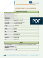 Erasmus+ Partner Identification Form