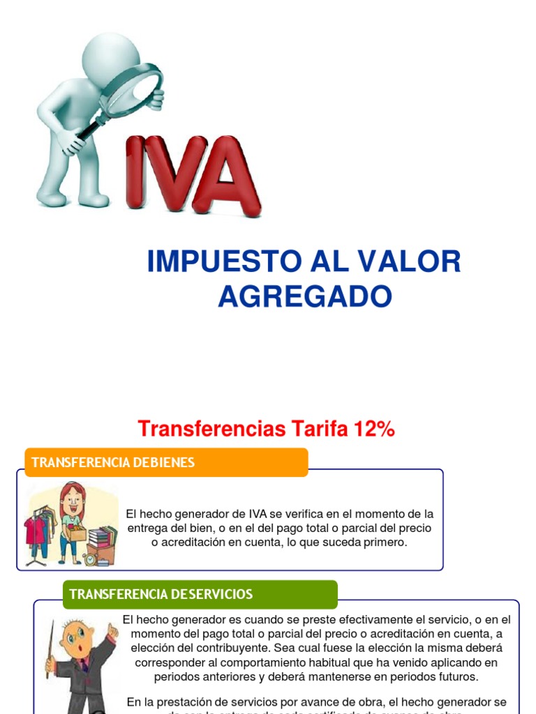 Hecho Generador del IVA en Chile | PDF | Impuestos | Impuesto al valor ...