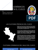 Vestigios Cerámicos Preincas en El Cusco