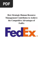 Download FEDEX Strategic HRM by Shat Itminan SN54465180 doc pdf