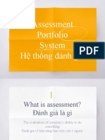 Assessment Portfolio System
