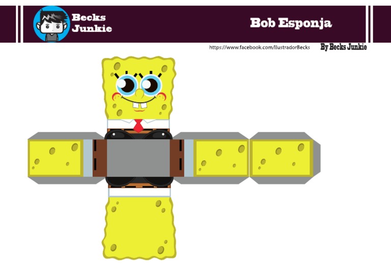 Bob Esponja Mini Papercraft by Becks Junkie-Unlocked | PDF