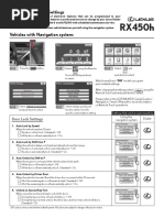 LEXUS PERSONALIZED SETTINGS - RXH - With - Nav - LPS