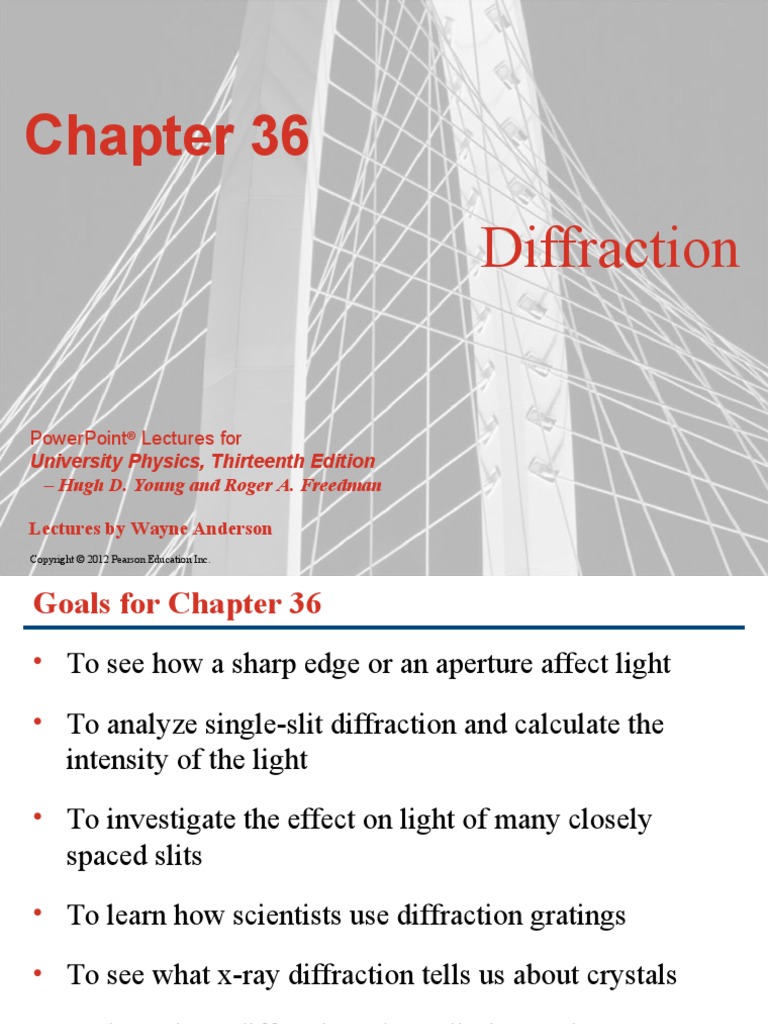 Diffraction: Powerpoint Lectures For | PDF | Diffraction | Holography
