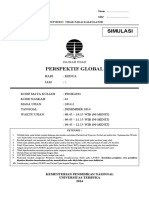 Soal Ujian Perspektif Global PDGK4303