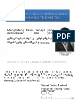PDF 5 Reflektansi Dan Transmitansi Gelombang Te Dan TM Persamaan Fresnel