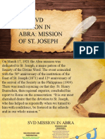 The SVD Mission in Abra: Mission of St. Joseph