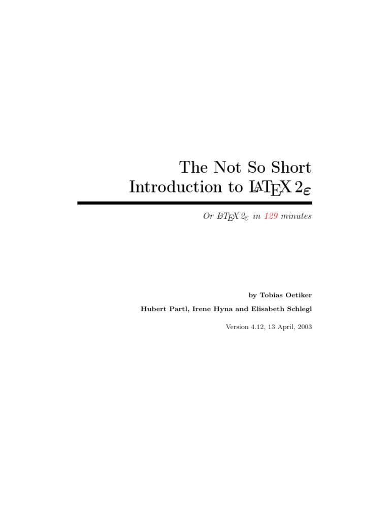 Ebook Pdf Latex Guide Pdf