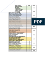 Horarios de clases con apellidos y nombres de estudiantes