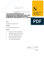 Optimización de la producción y distribución de alimentos en Servicios Alimenticios Corporativos S.A.C. mediante herramientas de IO