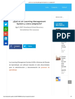 ¿Qué Es Un Learning Management System y Su Adaptación