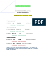 Quantifiers with Non-COUNT NOUNS ENGLISH II GRAMMAR EXPLANATION (3)