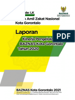 Laporan Kinerja Baznas Kota Gorontalo Tahun 2020