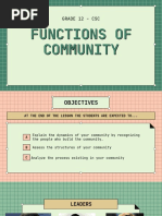 Functions of Community