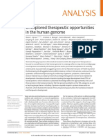 Unexplored Therapeutic Opportunities in The Human Genome