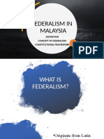 Federalism in Malaysia Lec 1