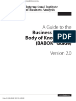 A Guide To The Business Analysis Body of