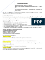 Problema de Investigación I