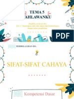 Sifat-Sifat Cahaya