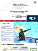 Pemateri 2. DR. H. Dony Ahmad Munir ST. MM Upaya Penurunan Dan Pencegahan Stunting Di Kabupaten Sumedang