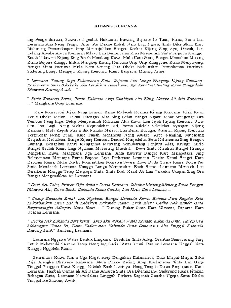 Kidang Kencana | PDF