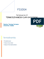 Pertemuan Ke 12 Gas Ideal