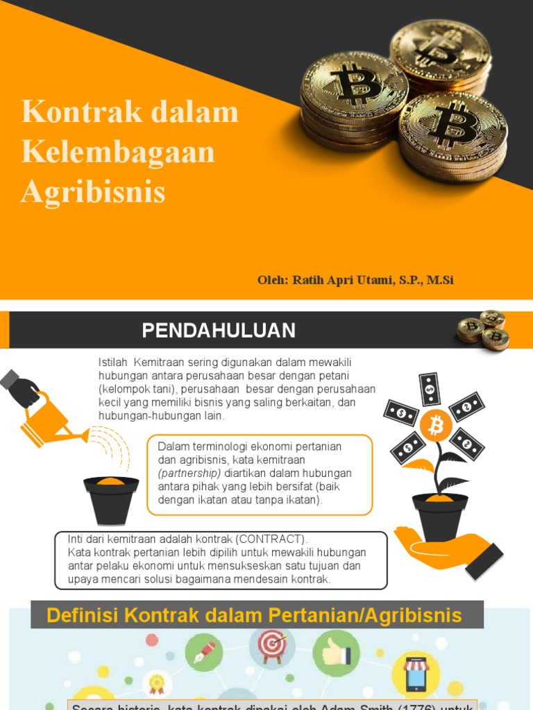 Kontrak Dalam Agribisnis (Lahan Dan Tenaga Kerja) | PDF