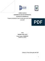 04.3.4 Pruebas de Hipótesis Z para La Media (Desviación Estándar Poblacional Conocida)