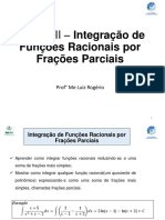 Calculo II - Integração de Funções Racionais-Parciais