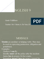 English 9: Grade 9 Milflores Teacher: Ms. Celeste A. de Vera, LPT