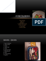 Tugas PPT Makanan Pokok Hewani Ayam Taliwang