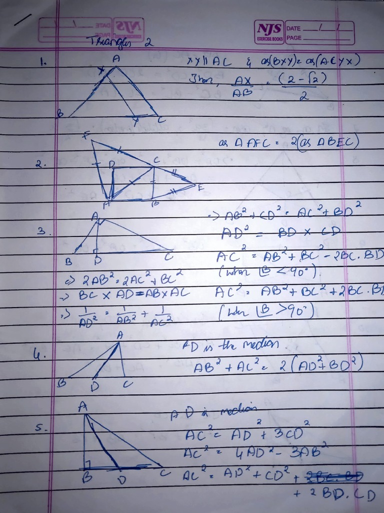 Class 10 Maths Formula Sheet Part 2 | PDF | Chemistry | Physical Sciences
