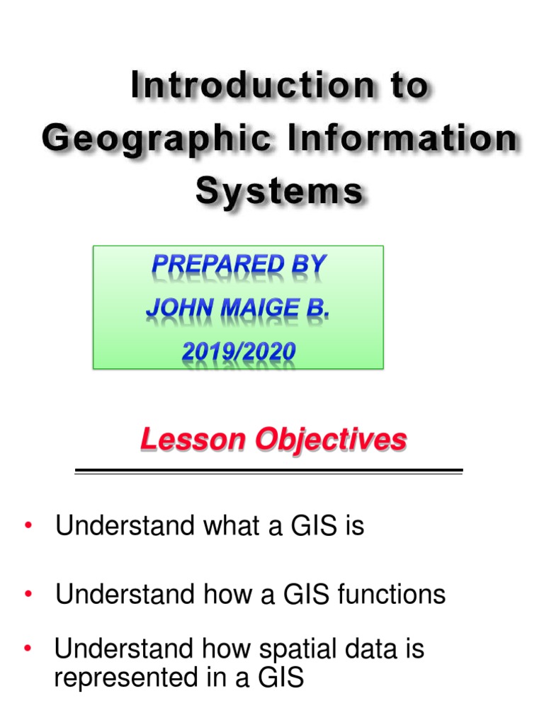 GIS Geographical Information System | PDF | Geographic Information ...
