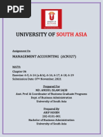 202-0101-001 - ARIF HOSEN - Management Accounting Assignment 1