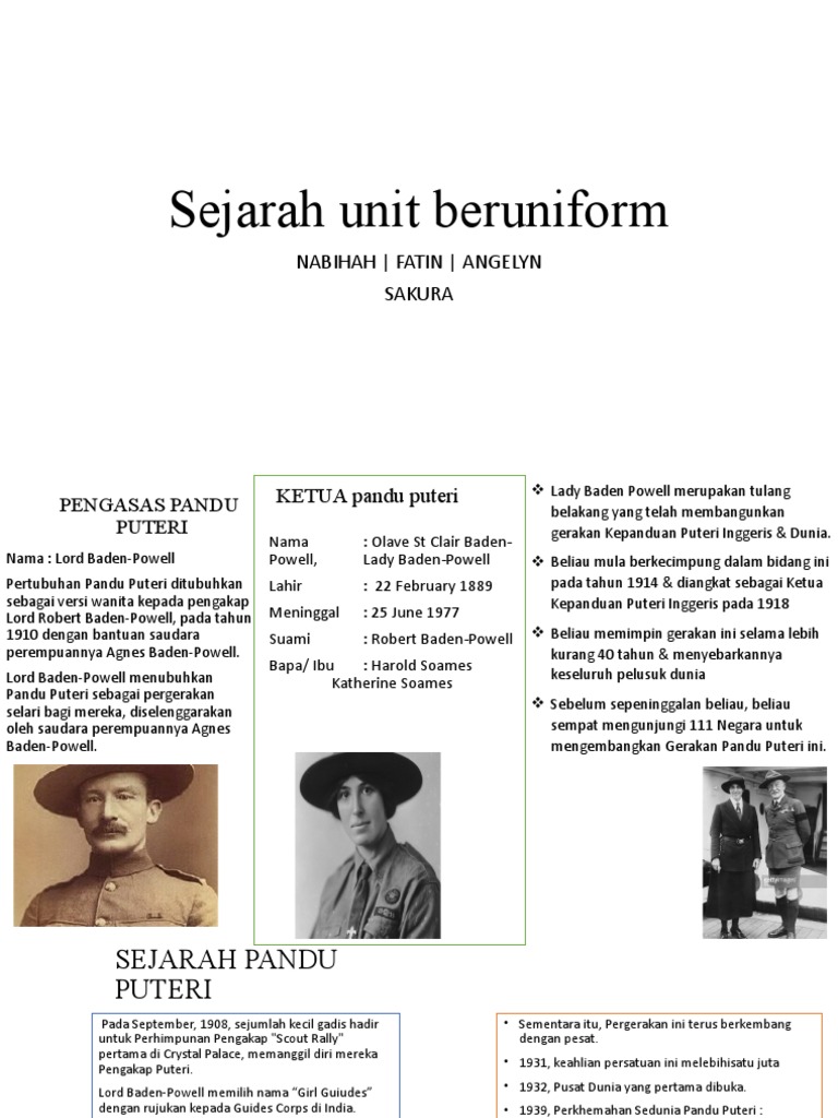 Sejarah Unit Beruniform | PDF